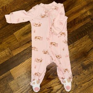 Carters Cow Footie PJs